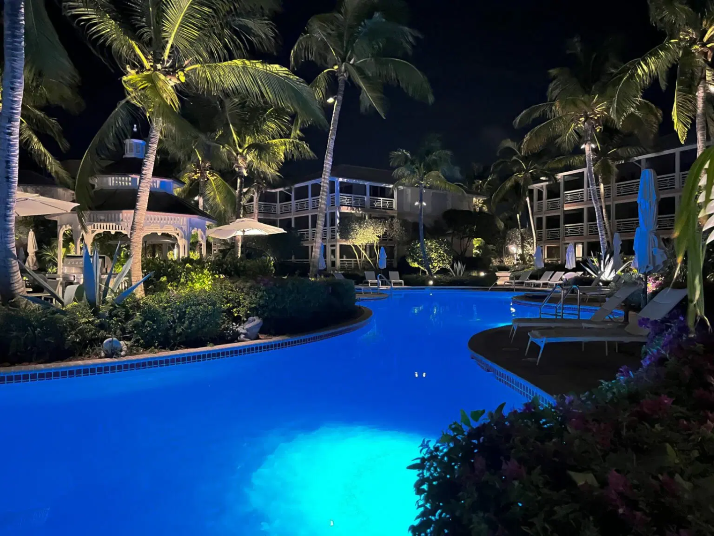 a large pool of water