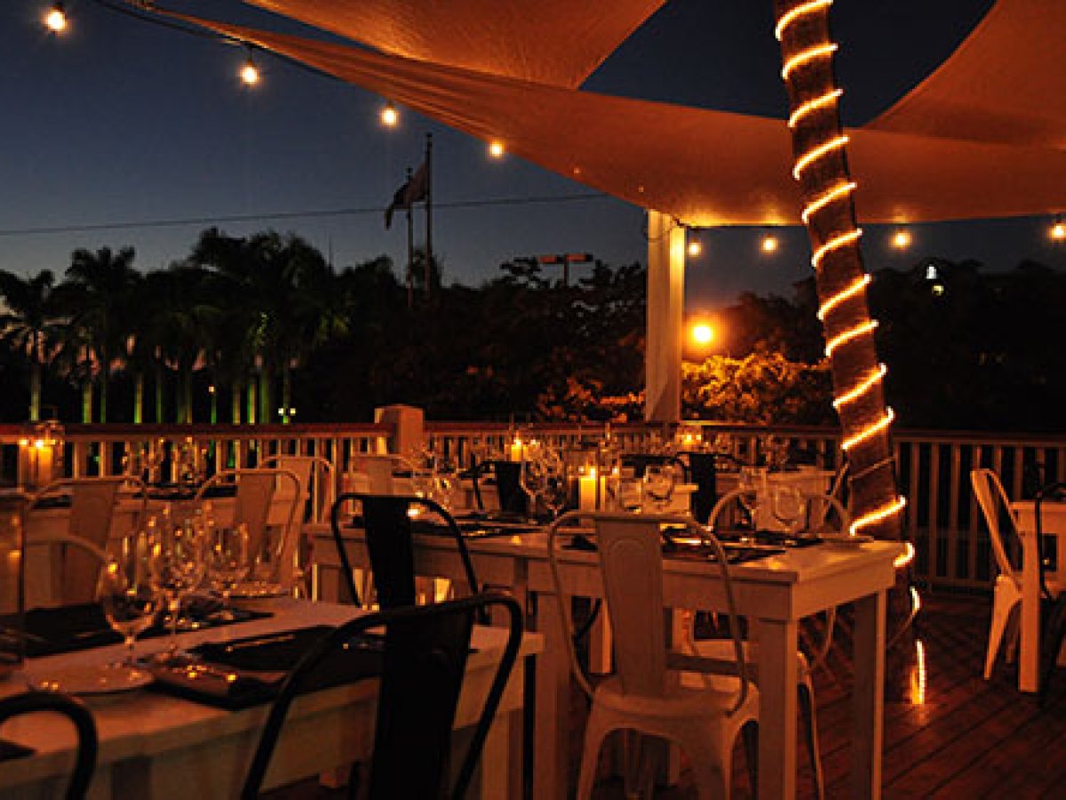 a lit up city at night